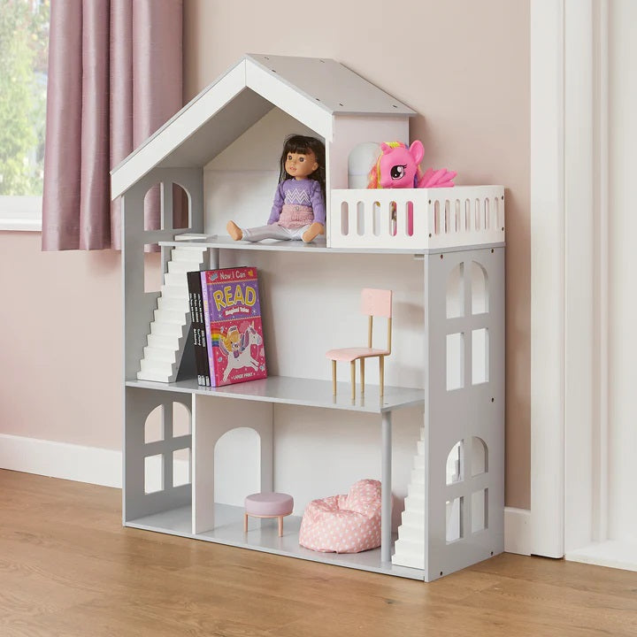Kids Grey and White Dolls House