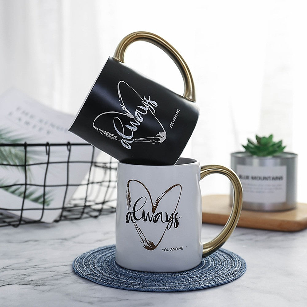 Heart Shaped Designed Porcelain Mug