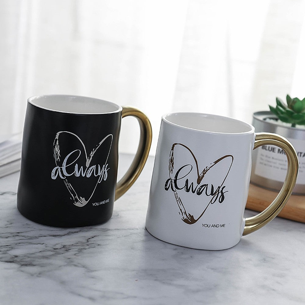 Heart Shaped Designed Porcelain Mug