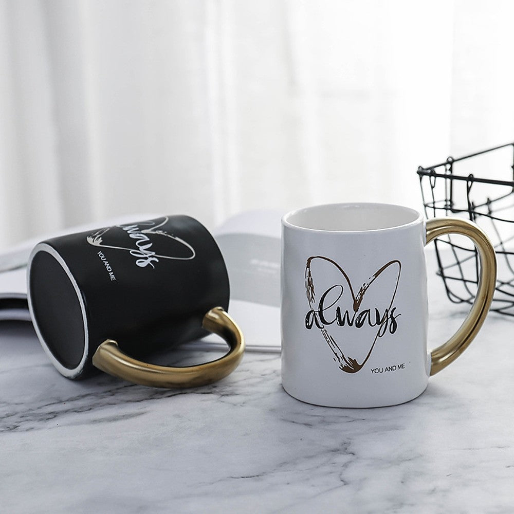 Heart Shaped Designed Porcelain Mug