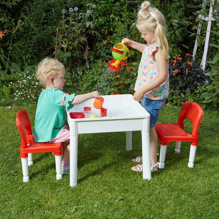 Kids 6-in-1 Multipurpose Activity Table and Chairs Set
