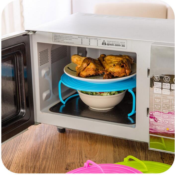 Multi-function Microwave Oven Shelf Double Insulated Heating Tray