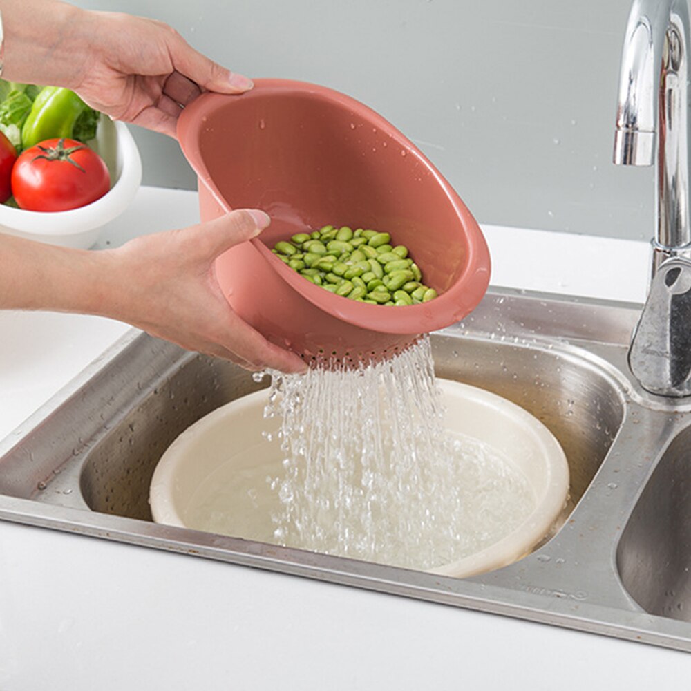 Plastic Kitchen Colander Drain Basket