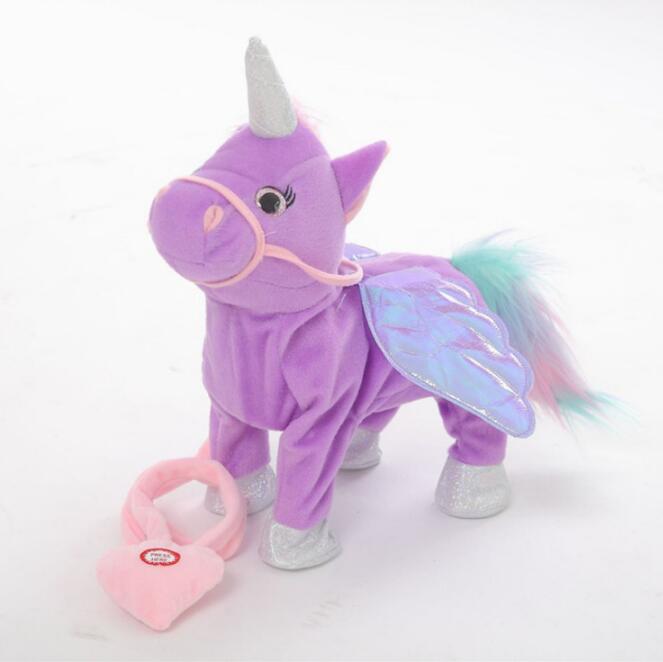 Children's Soft Plush Electric Walking Unicorn Stuffed Toy