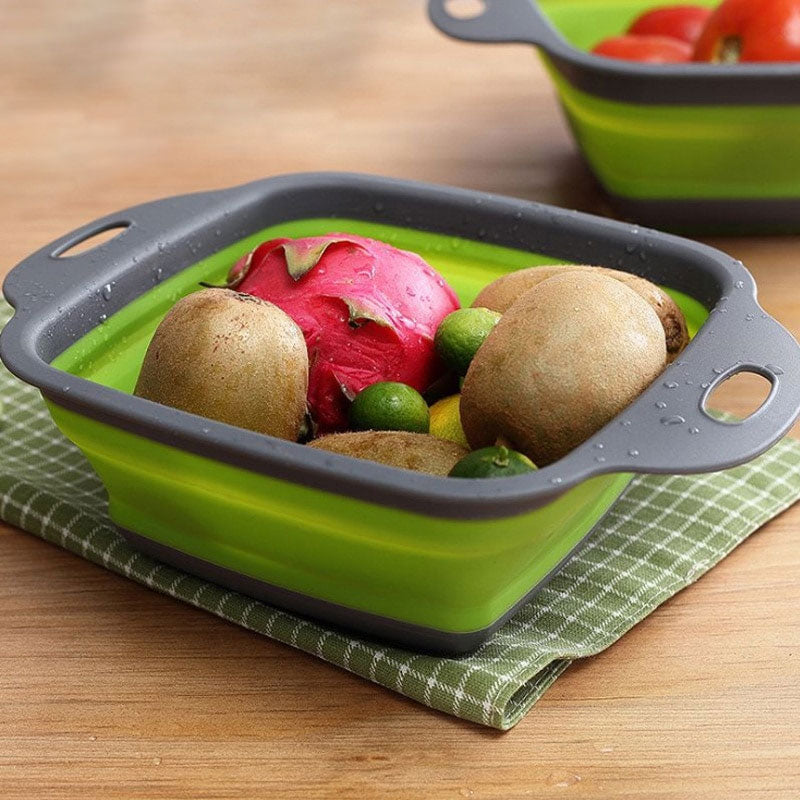 Foldable Fruit and Vegetable Colander Washing Basket