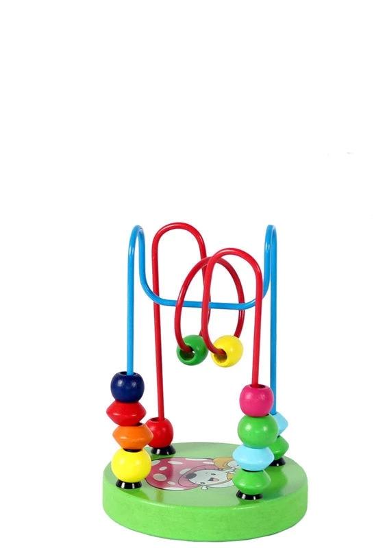 Children's Colorful Wooden Mini Around Beads Educational Toy