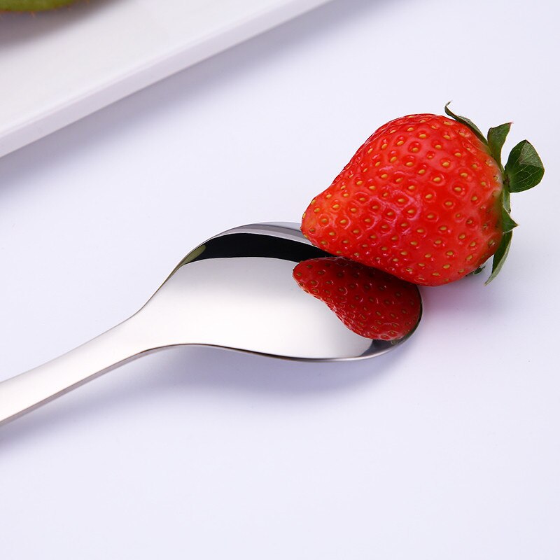 Stainless Steel Multi-functional Double Headed Mud Scraping Fruit Spoon