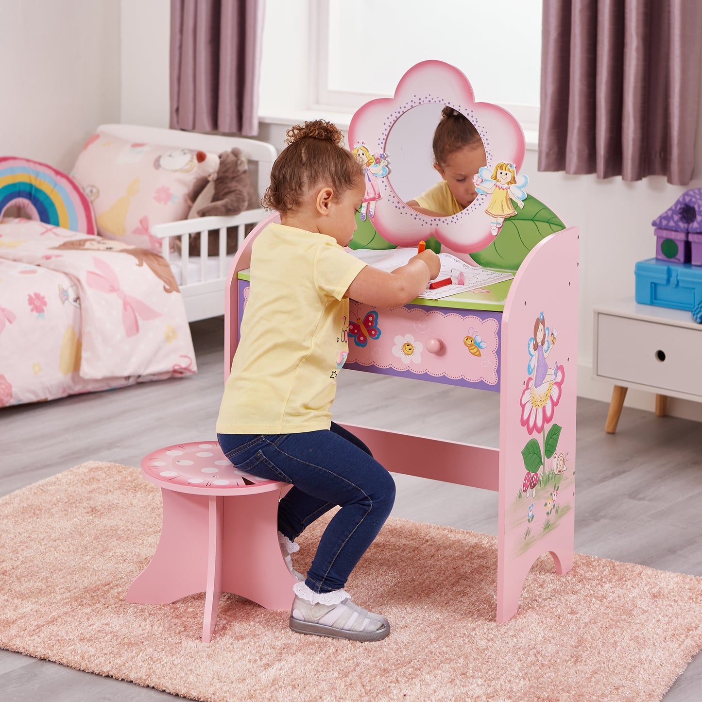 Fairy Dressing Table and Stool