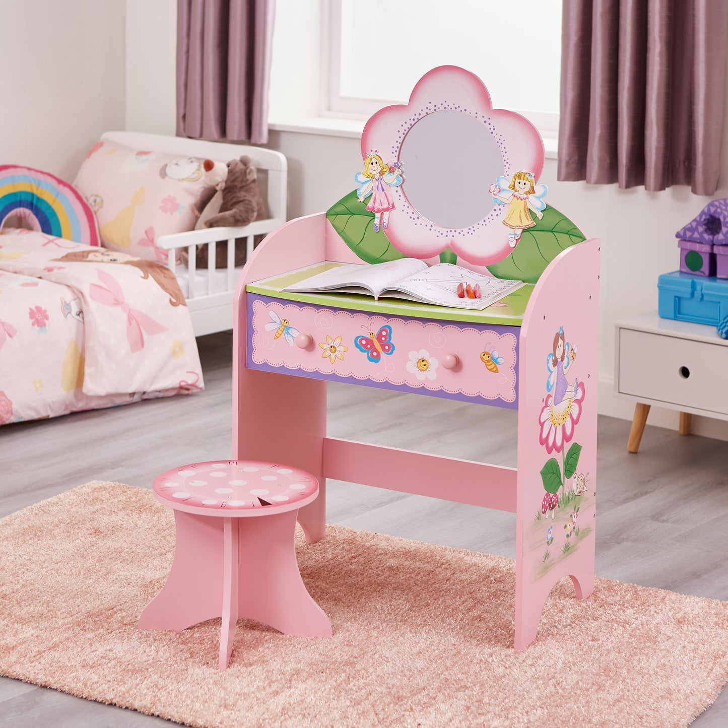 Fairy Dressing Table and Stool