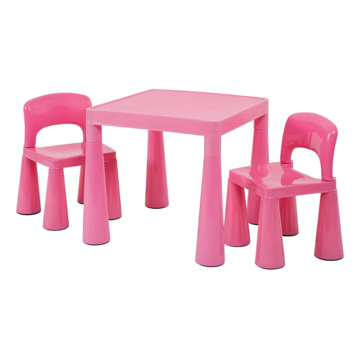 Kids Trumpet Legs Plastic Table and Chair Set