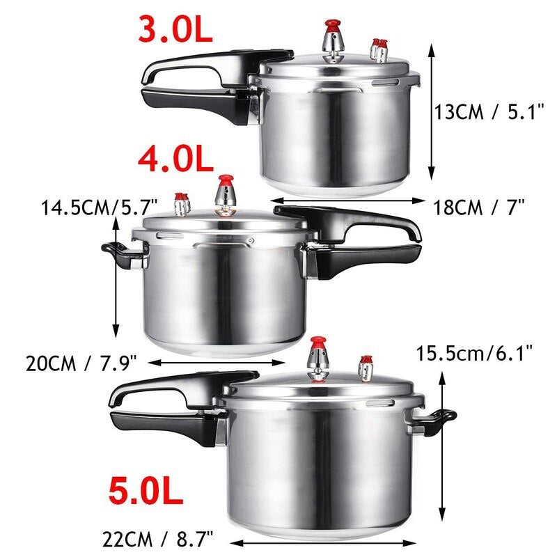 High Quality Aluminum Alloy Pressure Cooker for Gas Stove and Electric Induction Cookers