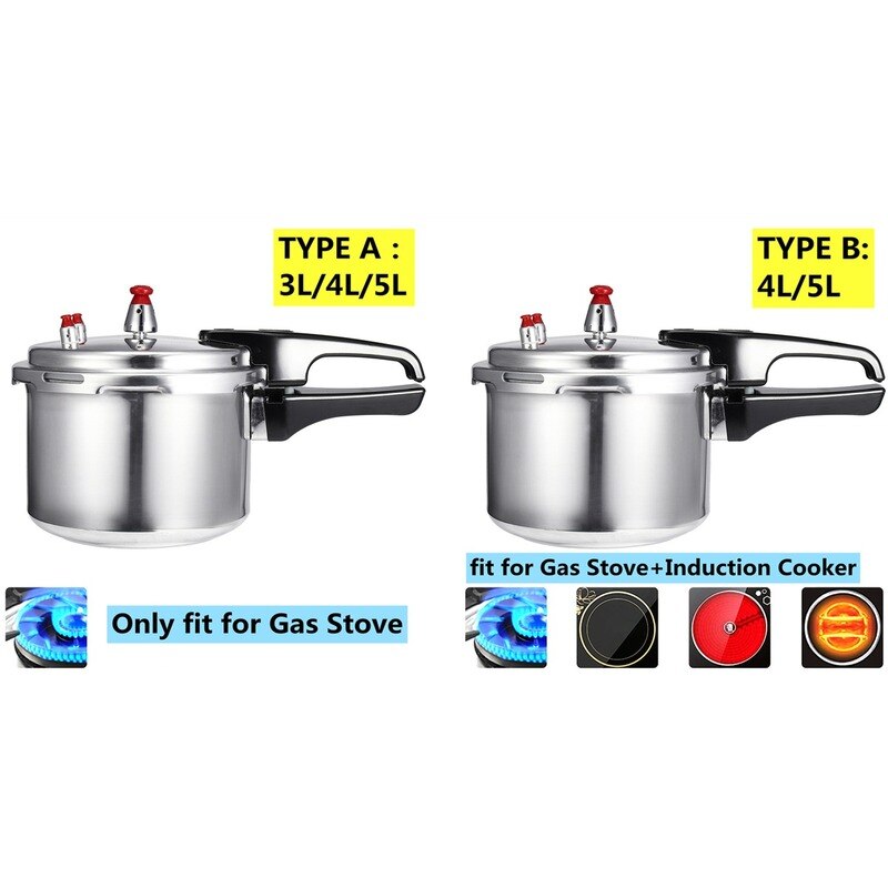 High Quality Aluminum Alloy Pressure Cooker for Gas Stove and Electric Induction Cookers