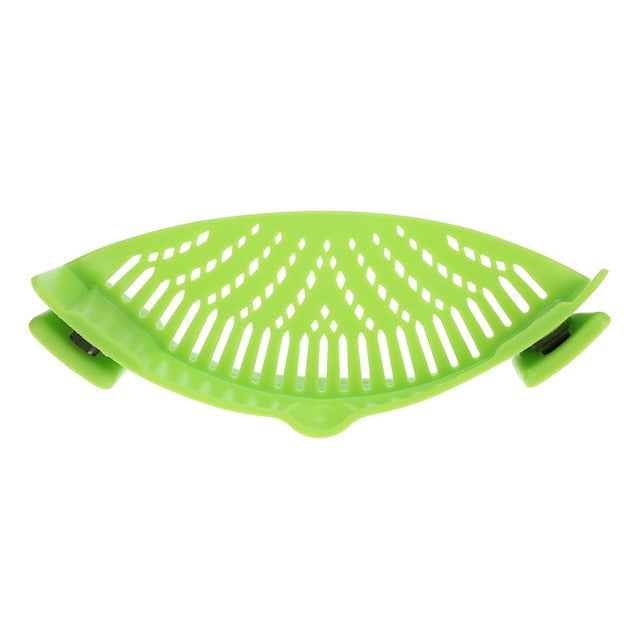 Silicone Kitchen Clip Pan Food Drainer