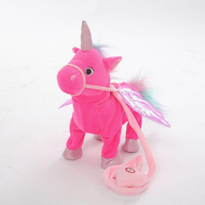 Children's Soft Plush Electric Walking Unicorn Stuffed Toy