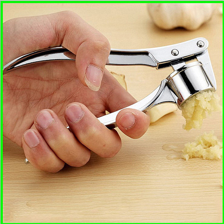 Large Stainless Steel Four-In-One Garlic Press