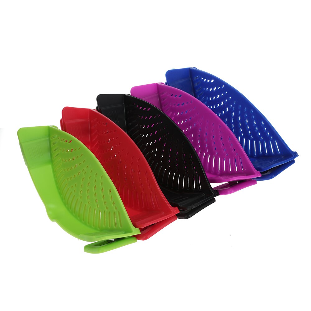Silicone Kitchen Clip Pan Food Drainer