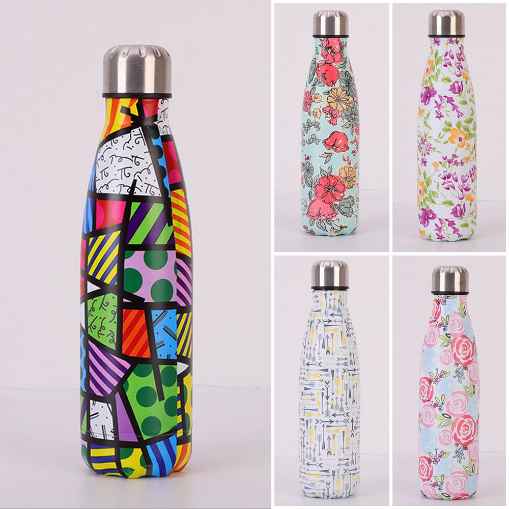 Stainless Steel Vacuum Insulated Flask Sports Water Bottle