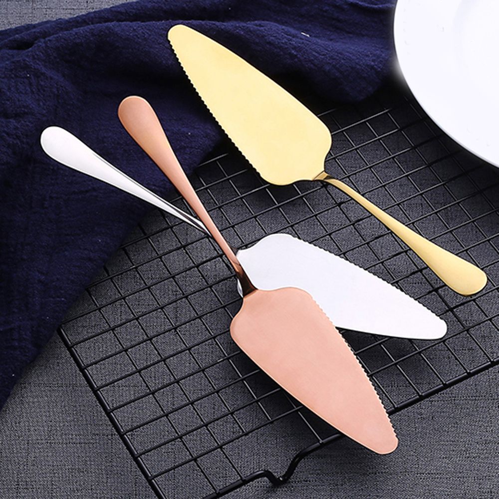 Colorful Stainless Steel Serrated Edge Cake Server