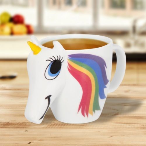 3D Magic Ceramic Unicorn Coffee Heat Discoloration Mug