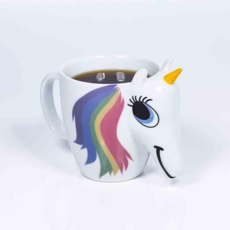 3D Magic Ceramic Unicorn Coffee Heat Discoloration Mug