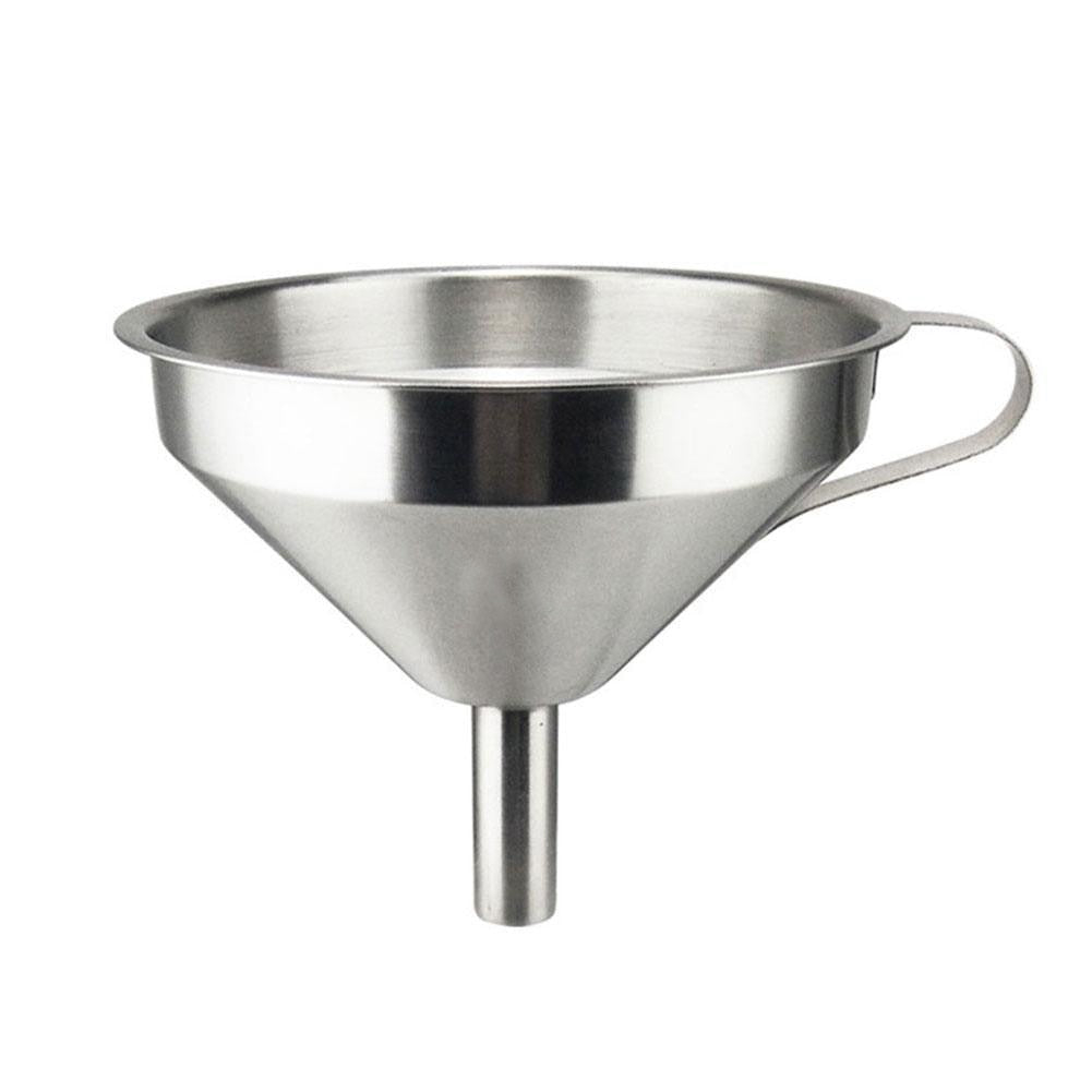 Stainless Steel Kitchen Funnel with Removable Strainer