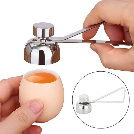 Stainless Steel Raw and Boiled Egg Shell Cracker