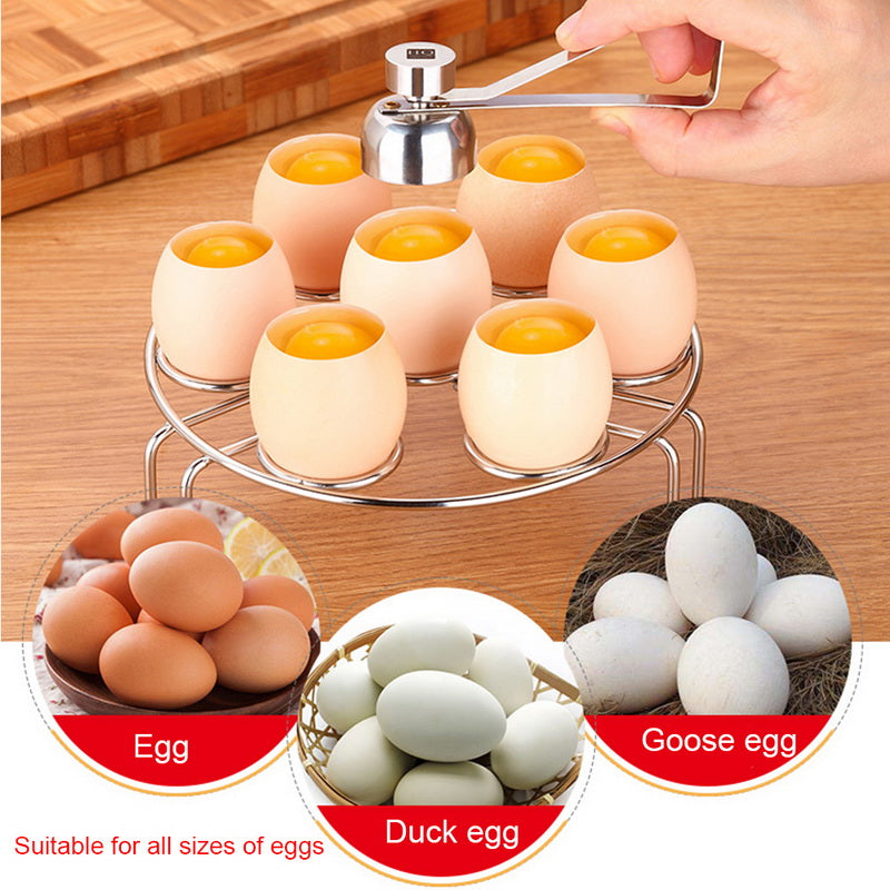 Stainless Steel Raw and Boiled Egg Shell Cracker