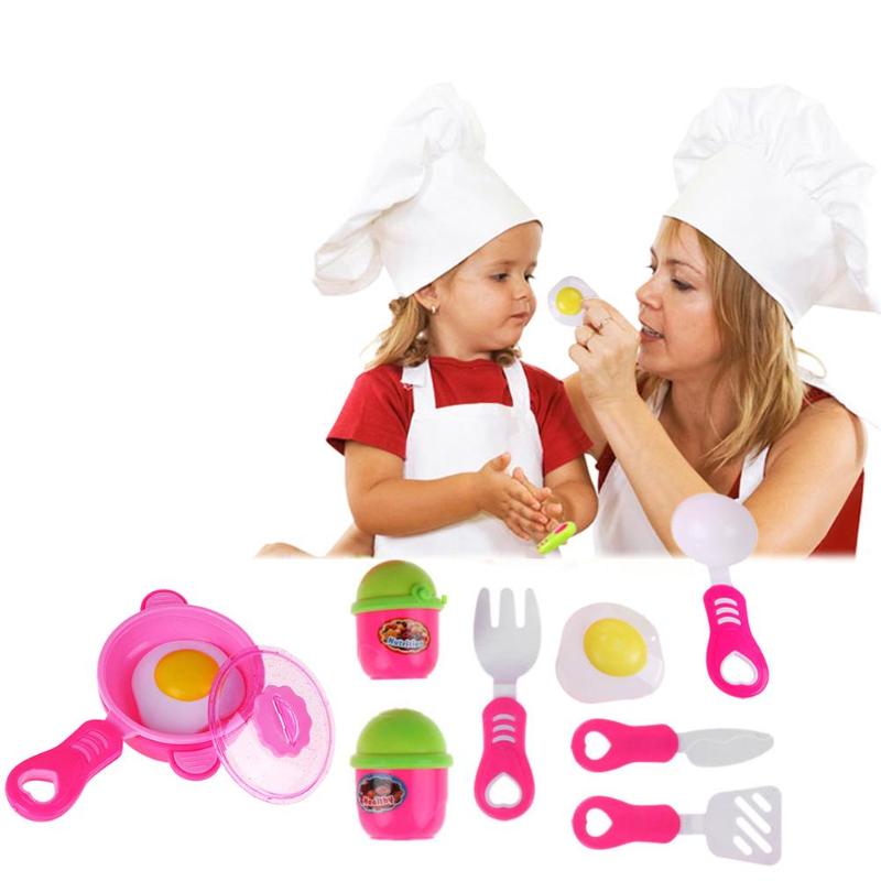 Children's Plastic Kitchen Pretend Cooking Toy Set