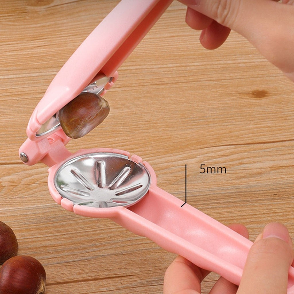 Kitchen 2-in-1 Stainless Steel Clip Nut Cracker