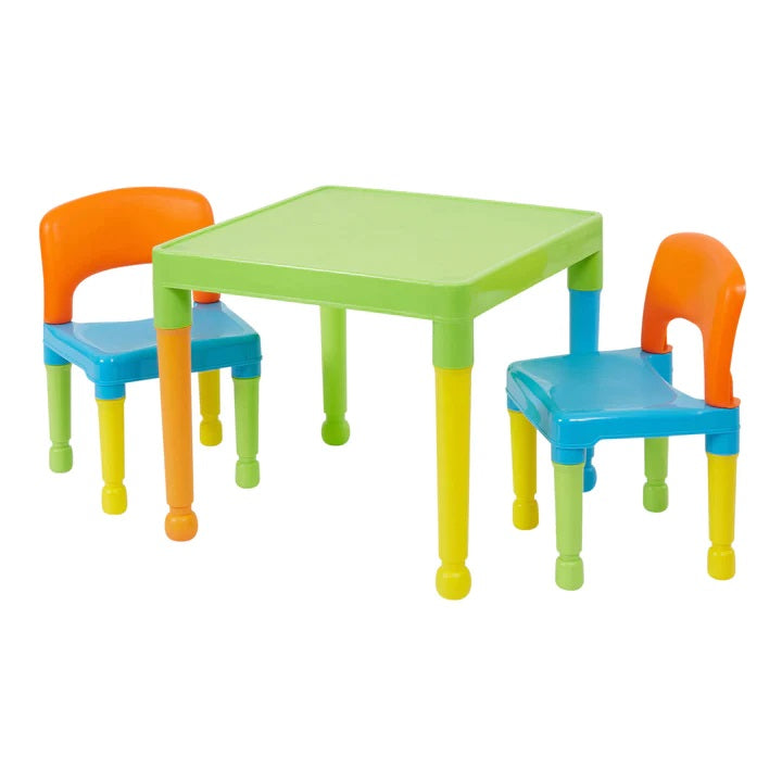 Kids Plastic Table and 2 Chair Set