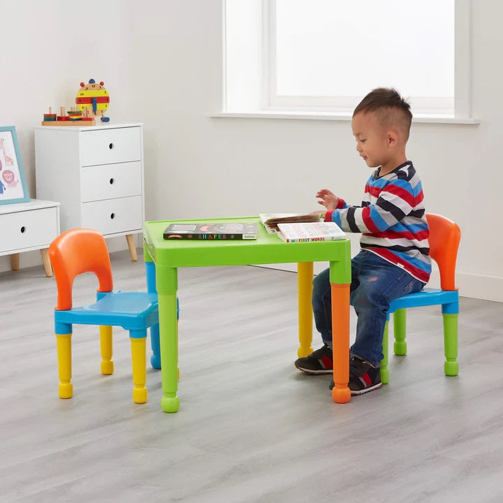 Kids Plastic Table and 2 Chair Set