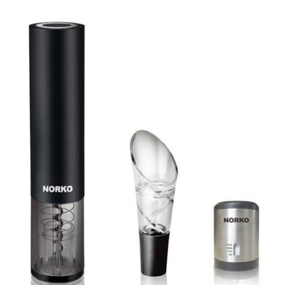 Norko Rechargeable Electric Corkscrew Gift Set - Scarlet Bloom