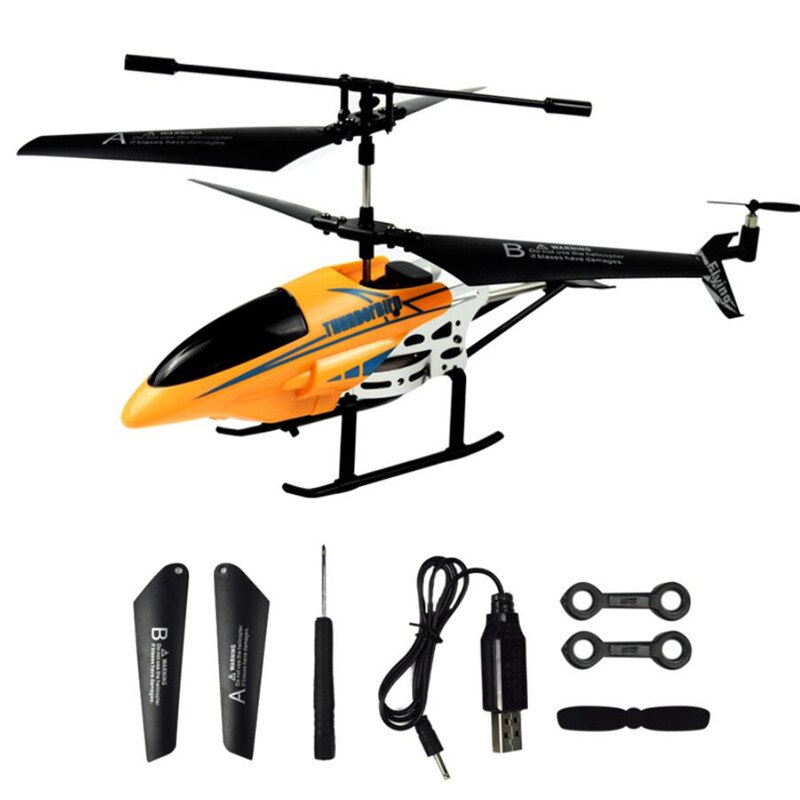 RC Helicopter 3.5 CH Radio Control Shatterproof Flying Toy Helicopter with LED Light Quadcopter