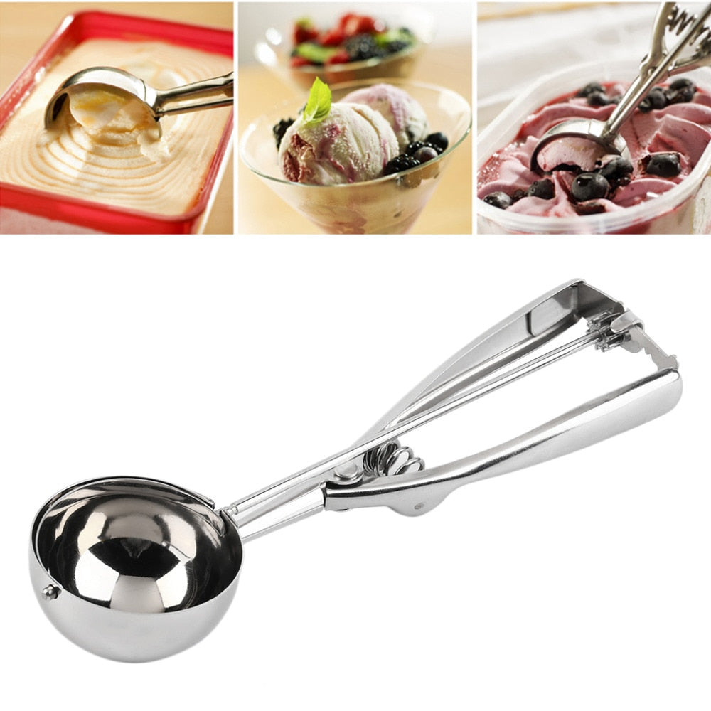 Stainless Steel Ice Cream Scoop with Extra Deep Scoop