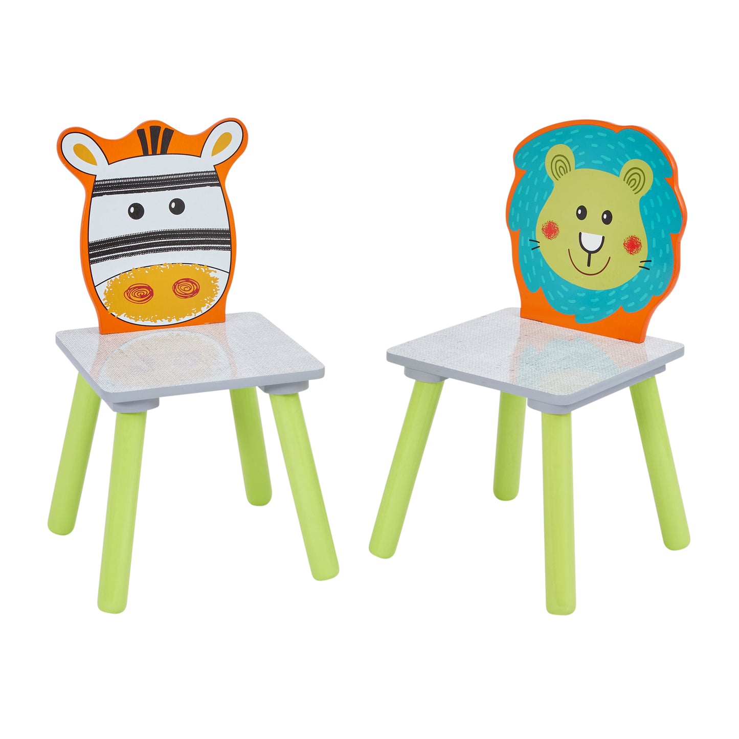 Kids Lion and Zebra Table and Chairs