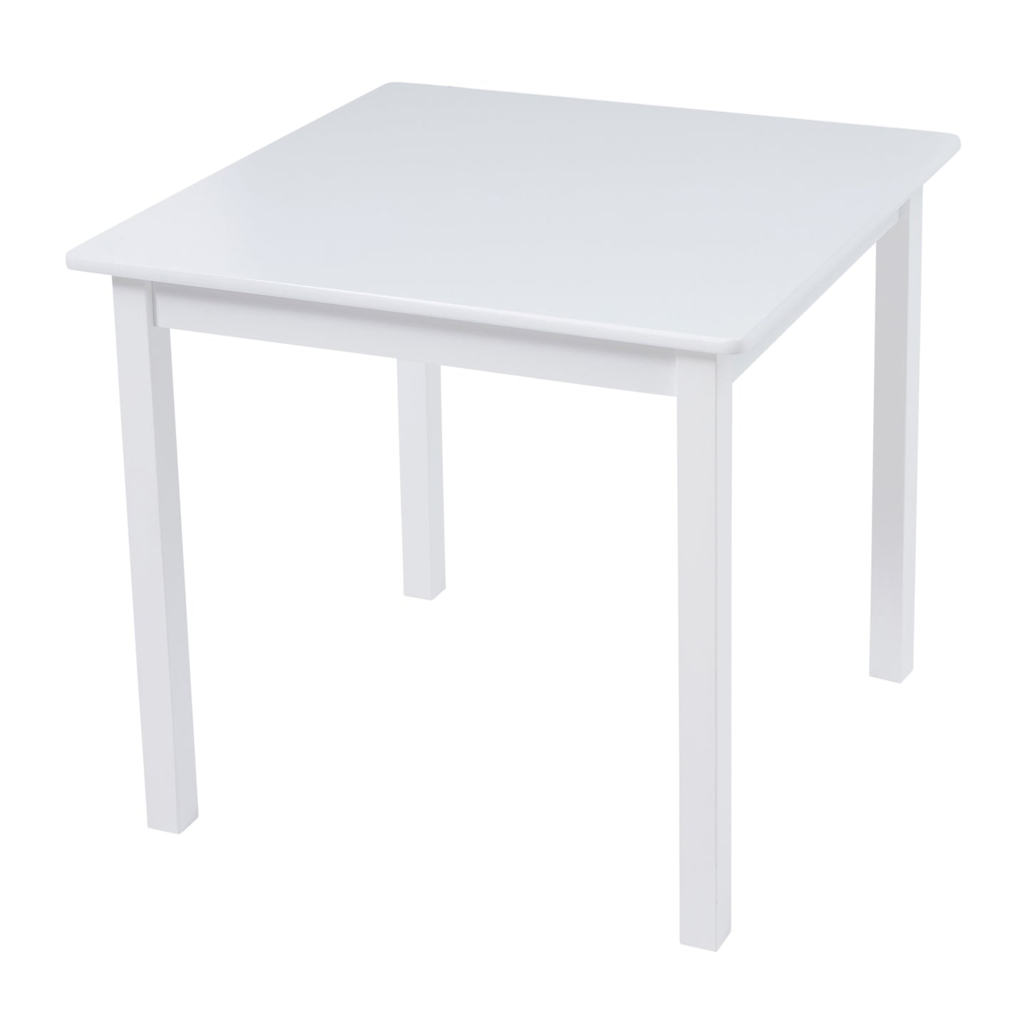 Kids White Wooden Table and Chair Set